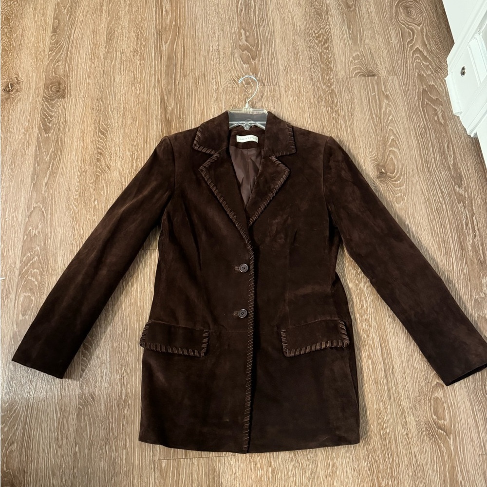 Lord and Taylor Brown Leather Jacket size 4